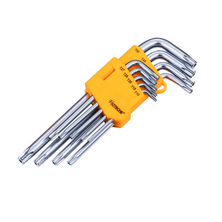 Imbuszkulcs készlet 9 részes torx hosszú Tüv/Gs Hoteche